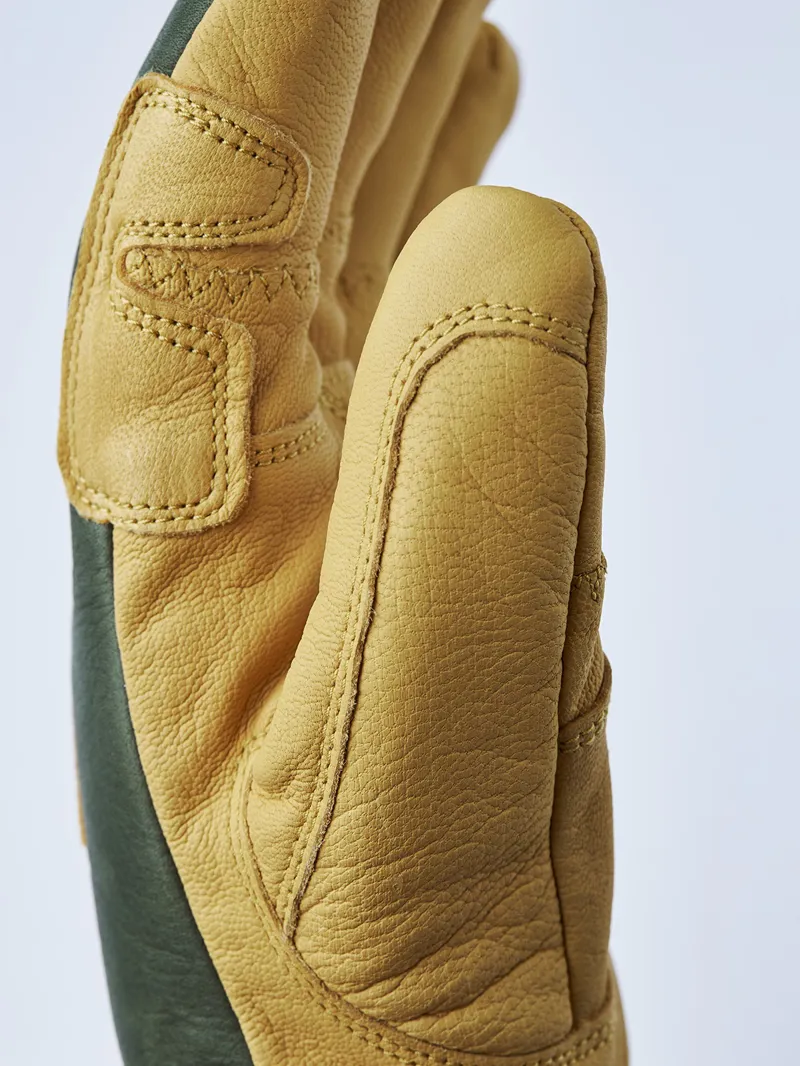 Hestra Ergo Grip Incline 5 Finger Glove in Forest/Natural Brown-3